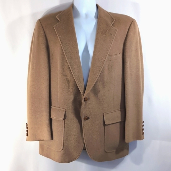 Van Julian Wool  Fully Lined Camel Color Sports Jacket / Blazer - Size 40R - Picture 9 of 9